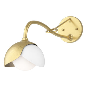 Hubbardton Forge - 201377-SKT-86-02-GG0711 - One Light Wall Sconce - Brooklyn - Modern Brass