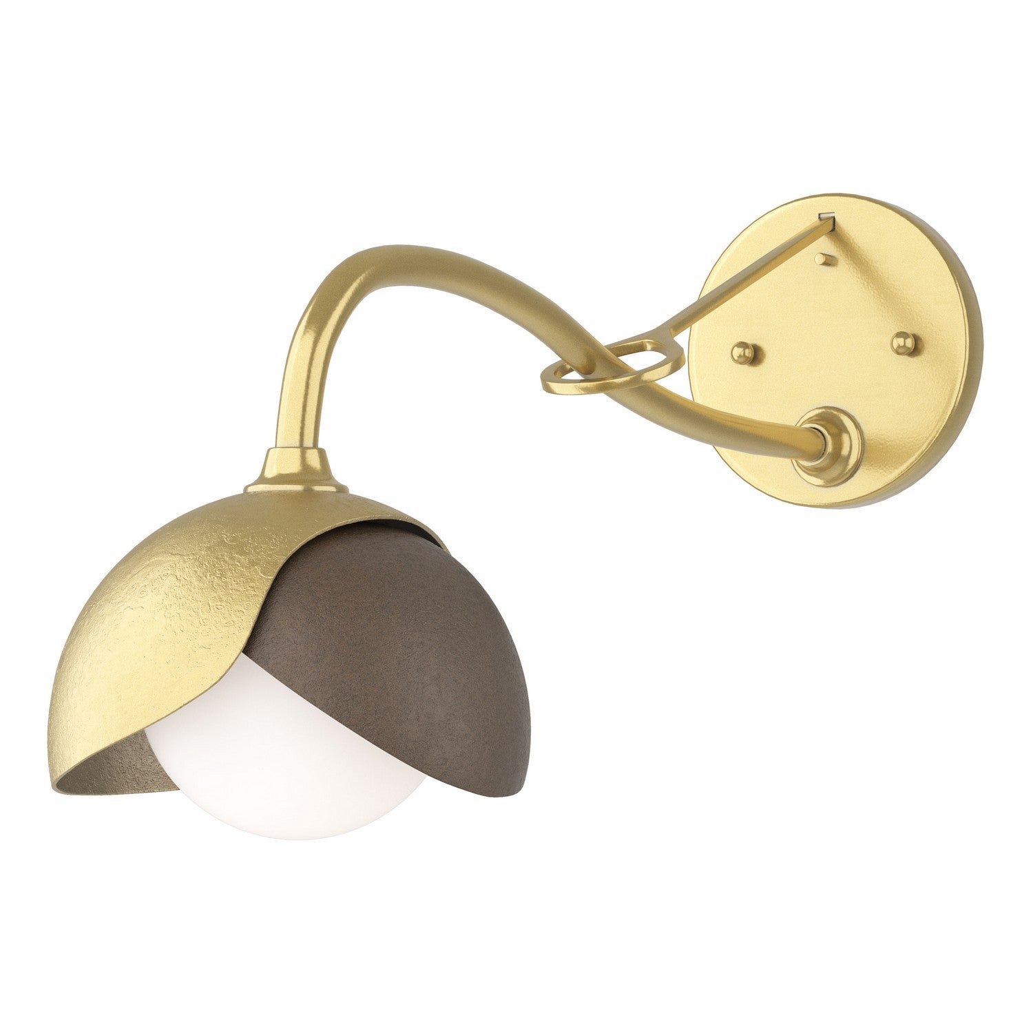 Hubbardton Forge - 201377-SKT-86-05-GG0711 - One Light Wall Sconce - Brooklyn - Modern Brass