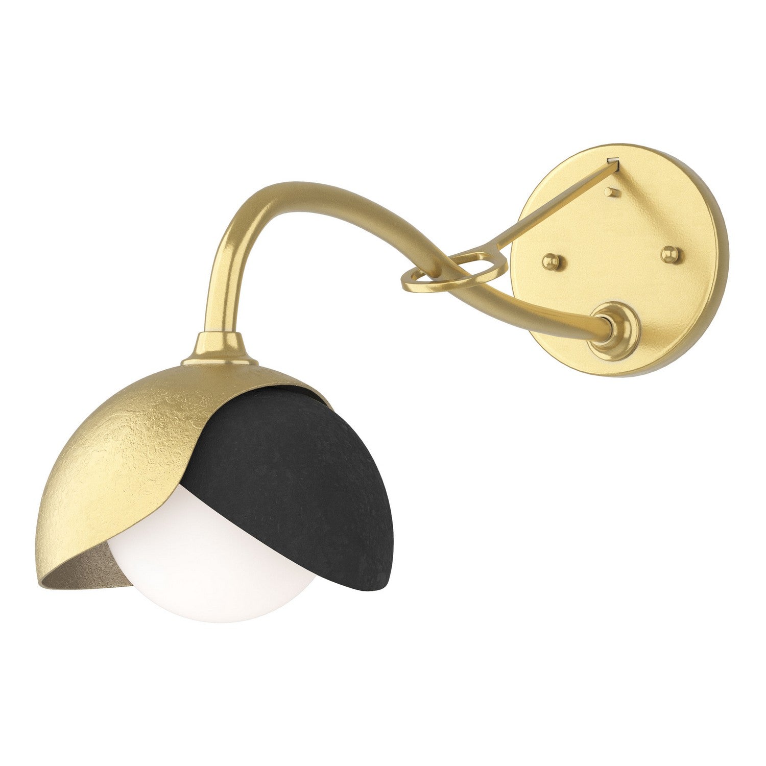 Hubbardton Forge - 201377-SKT-86-10-GG0711 - One Light Wall Sconce - Brooklyn - Modern Brass