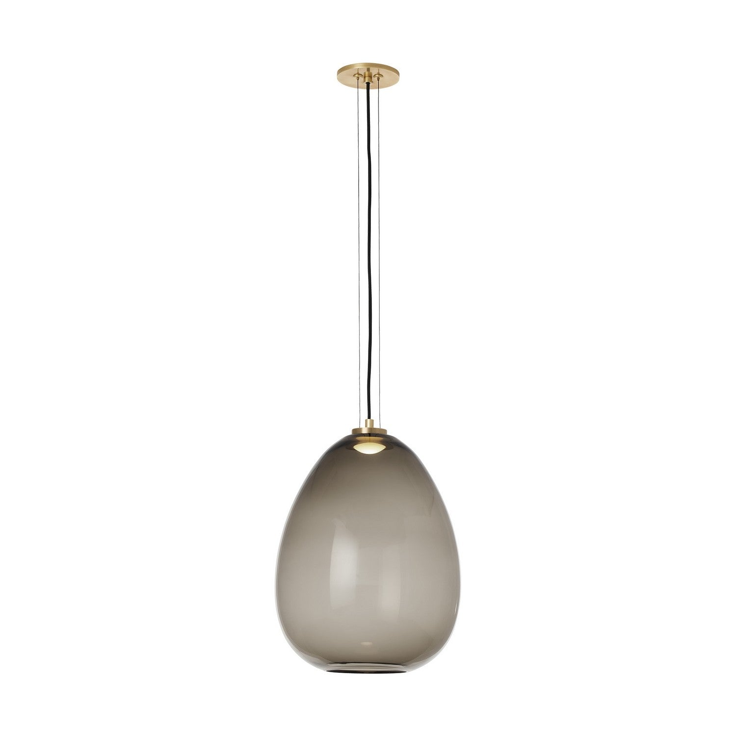 Visual Comfort Modern - 700TDKPR13KNB-LED927 - LED Pendant - Kapoor - Transparent Smoke/Natural Brass