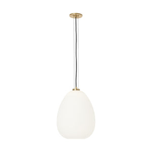 Visual Comfort Modern - 700TDKPR13OPNB-LED927 - LED Pendant - Kapoor - Opal/Natural Brass