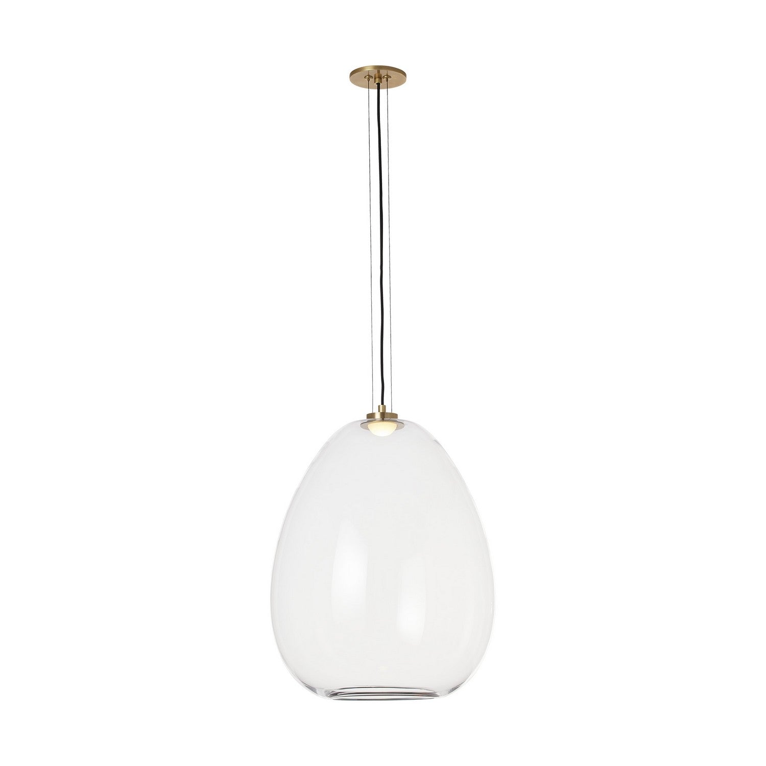 Visual Comfort Modern - 700TDKPR17CNB-LED927 - LED Pendant - Kapoor - Clear/Natural Brass