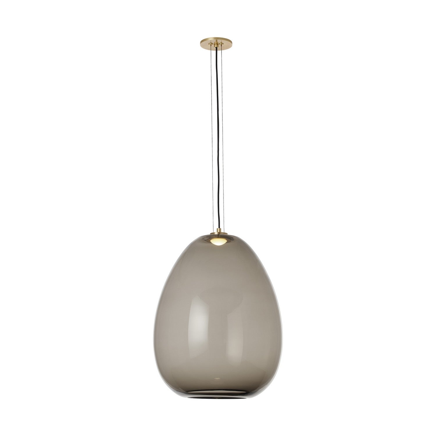 Visual Comfort Modern - 700TDKPR17KNB-LED927 - LED Pendant - Kapoor - Transparent Smoke/Natural Brass