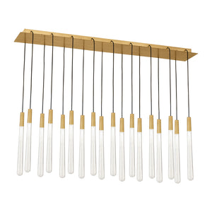 Visual Comfort Modern - 700TRSPPYLC18TNB-LED120 - LED Chandelier - Pylon - Natural Brass