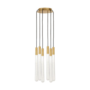 Visual Comfort Modern - 700TRSPPYLC6RNB-LED930 - LED Chandelier - Pylon - Natural Brass