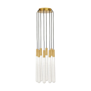 Visual Comfort Modern - 700TRSPPYLC8RNB-LED930 - LED Chandelier - Pylon - Natural Brass