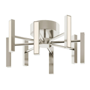 AFX Lighting - IDRC16LAJUDSN - LED Semi-Flush Mount - Indra - Satin Nickel