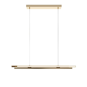 AFX Lighting - IDRP0344LAJUDSB - LED Linear Pendant - Indra - Satin Brass