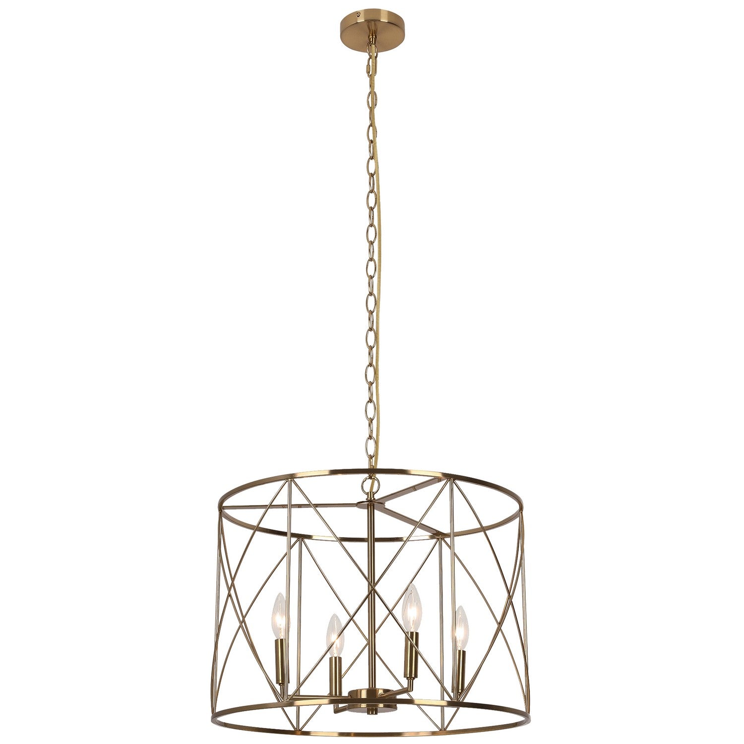 Dainolite Ltd - CLH-204C-AGB - Four Light Chandelier - Calah - Aged Brass