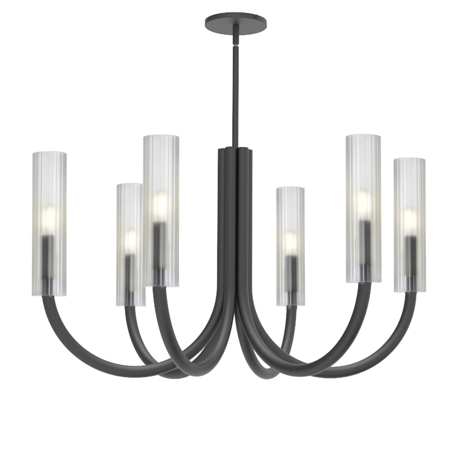 Dainolite Ltd - WAN-306C-MB-FR - Six Light Chandelier - Wand - Matte Black