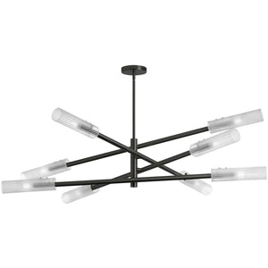 Dainolite Ltd - WAN-448C-MB-FR - Eight Light Chandelier - Wand - Matte Black