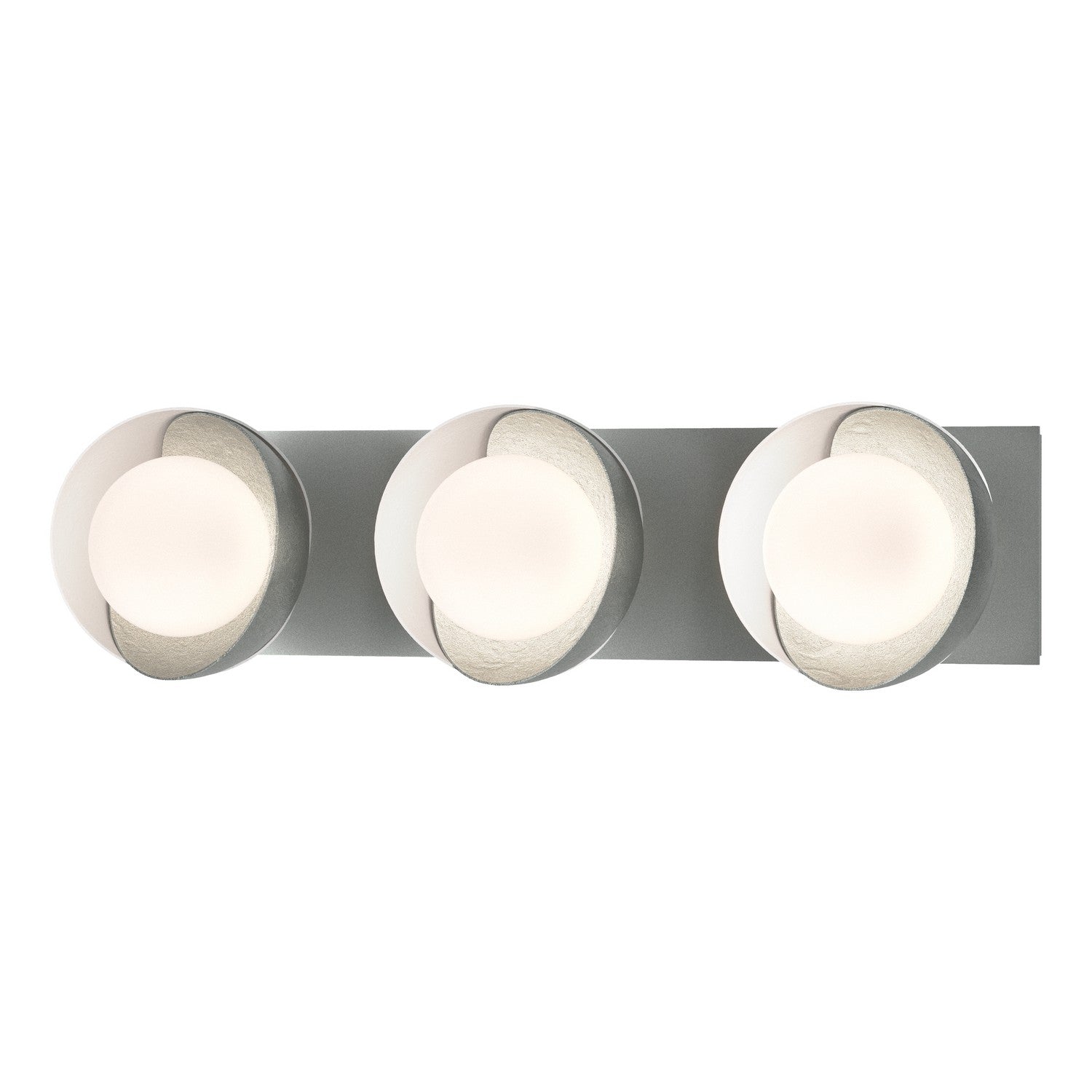 Hubbardton Forge - 201378-SKT-82-02-GG0711 - Three Light Wall Sconce - Brooklyn - Vintage Platinum