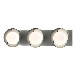 Hubbardton Forge - 201378-SKT-82-85-GG0711 - Three Light Bath Sconce - Brooklyn - Vintage Platinum