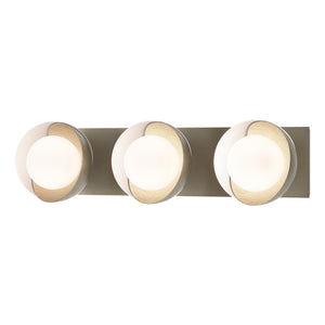 Hubbardton Forge - 201378-SKT-84-02-GG0711 - Three Light Wall Sconce - Brooklyn - Soft Gold