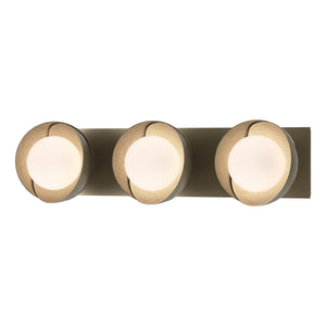 Hubbardton Forge - 201378-SKT-84-84-GG0711 - Three Light Bath Sconce - Brooklyn - Soft Gold