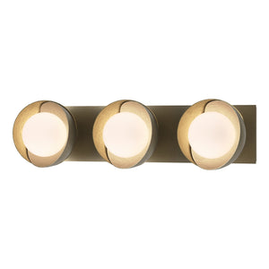 Hubbardton Forge - 201378-SKT-84-86-GG0711 - Three Light Bath Sconce - Brooklyn - Soft Gold