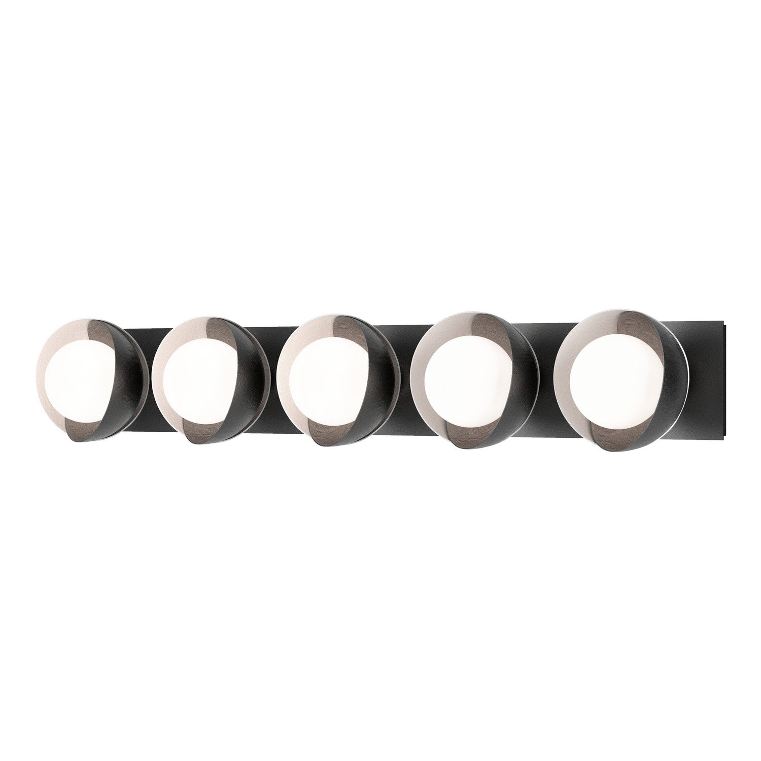 Hubbardton Forge - 201379-SKT-10-02-GG0711 - Five Light Wall Sconce - Brooklyn - Black