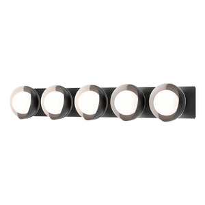 Hubbardton Forge - 201379-SKT-10-02-GG0711 - Five Light Wall Sconce - Brooklyn - Black