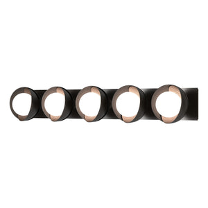 Hubbardton Forge - 201379-SKT-14-10-GG0711 - Five Light Bath Sconce - Brooklyn - Oil Rubbed Bronze