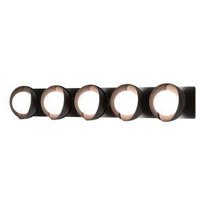 Hubbardton Forge - 201379-SKT-14-14-GG0711 - Five Light Bath Sconce - Brooklyn - Oil Rubbed Bronze