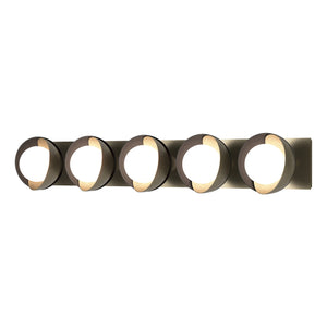 Hubbardton Forge - 201379-SKT-84-10-GG0711 - Five Light Bath Sconce - Brooklyn - Soft Gold