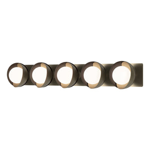 Hubbardton Forge - 201379-SKT-84-14-GG0711 - Five Light Bath Sconce - Brooklyn - Soft Gold