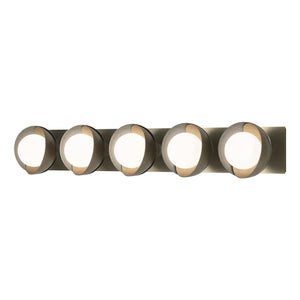 Hubbardton Forge - 201379-SKT-84-82-GG0711 - Five Light Bath Sconce - Brooklyn - Soft Gold