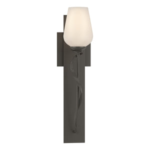 Hubbardton Forge - 203030-SKT-07-GG0303 - One Light Wall Sconce - Flora - Dark Smoke