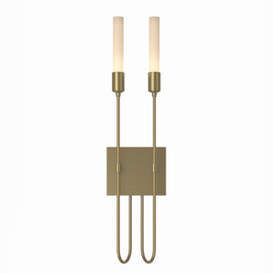 Hubbardton Forge - 203053-SKT-86 - Two Light Wall Sconce - Lisse - Modern Brass