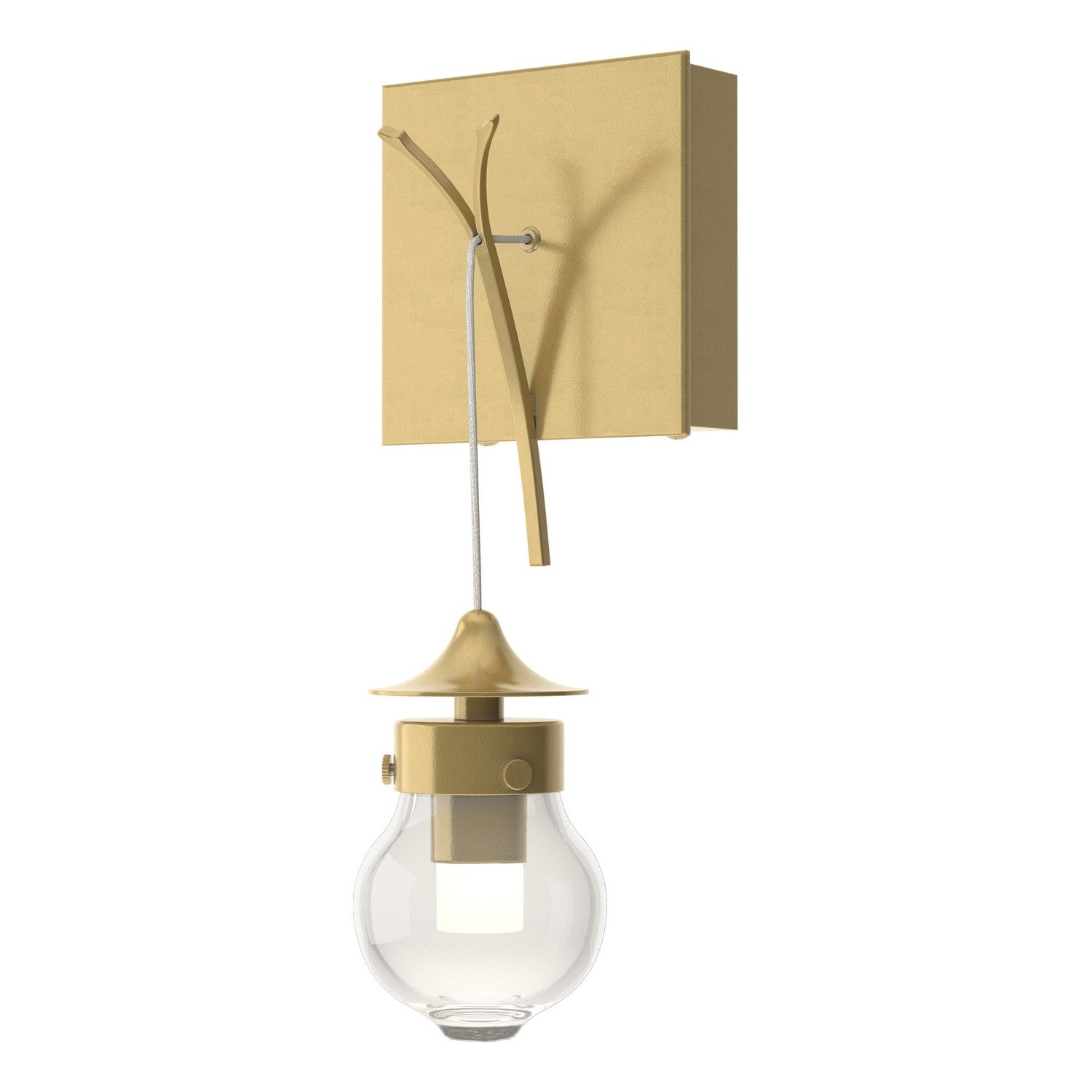 Hubbardton Forge - 203325-SKT-86-ZM0565 - One Light Wall Sconce - Kiwi - Modern Brass