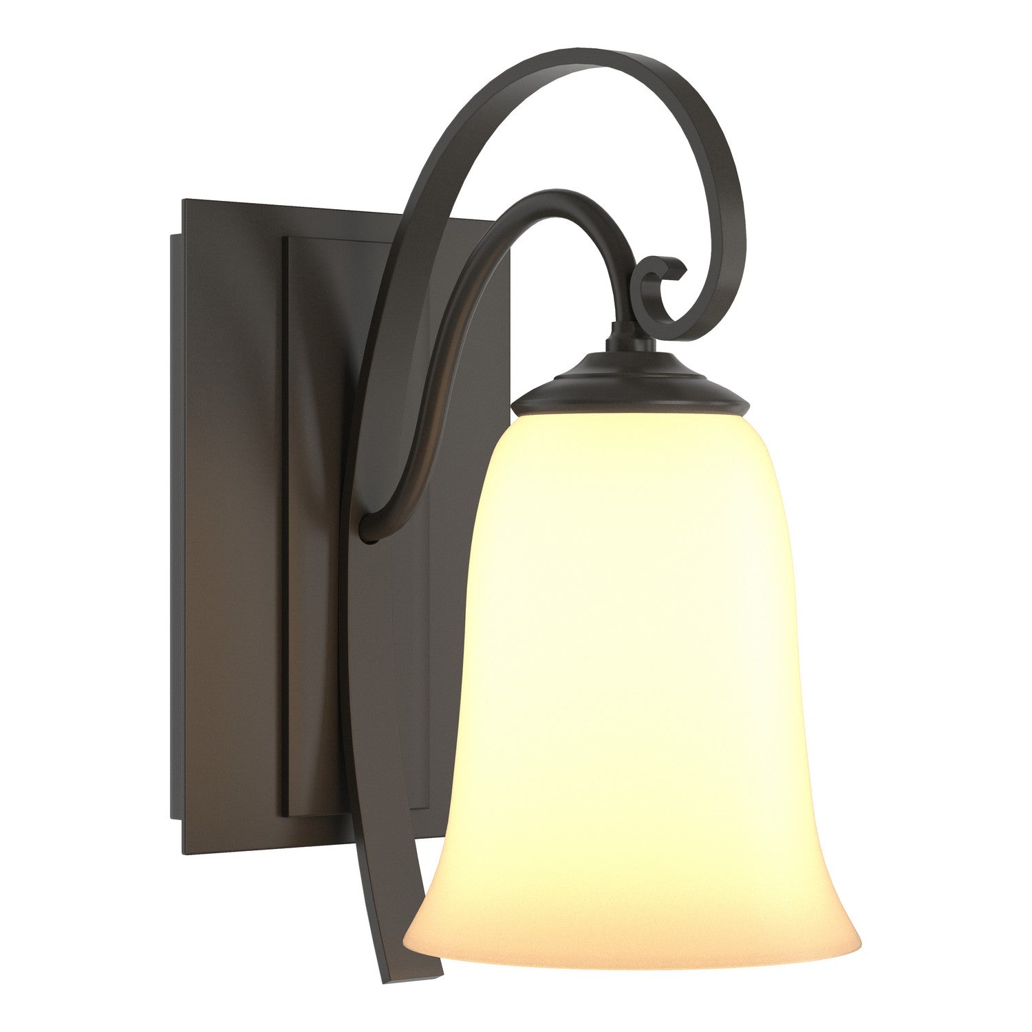 Hubbardton Forge - 204531-SKT-07-GG0035 - One Light Wall Sconce - Scroll - Dark Smoke