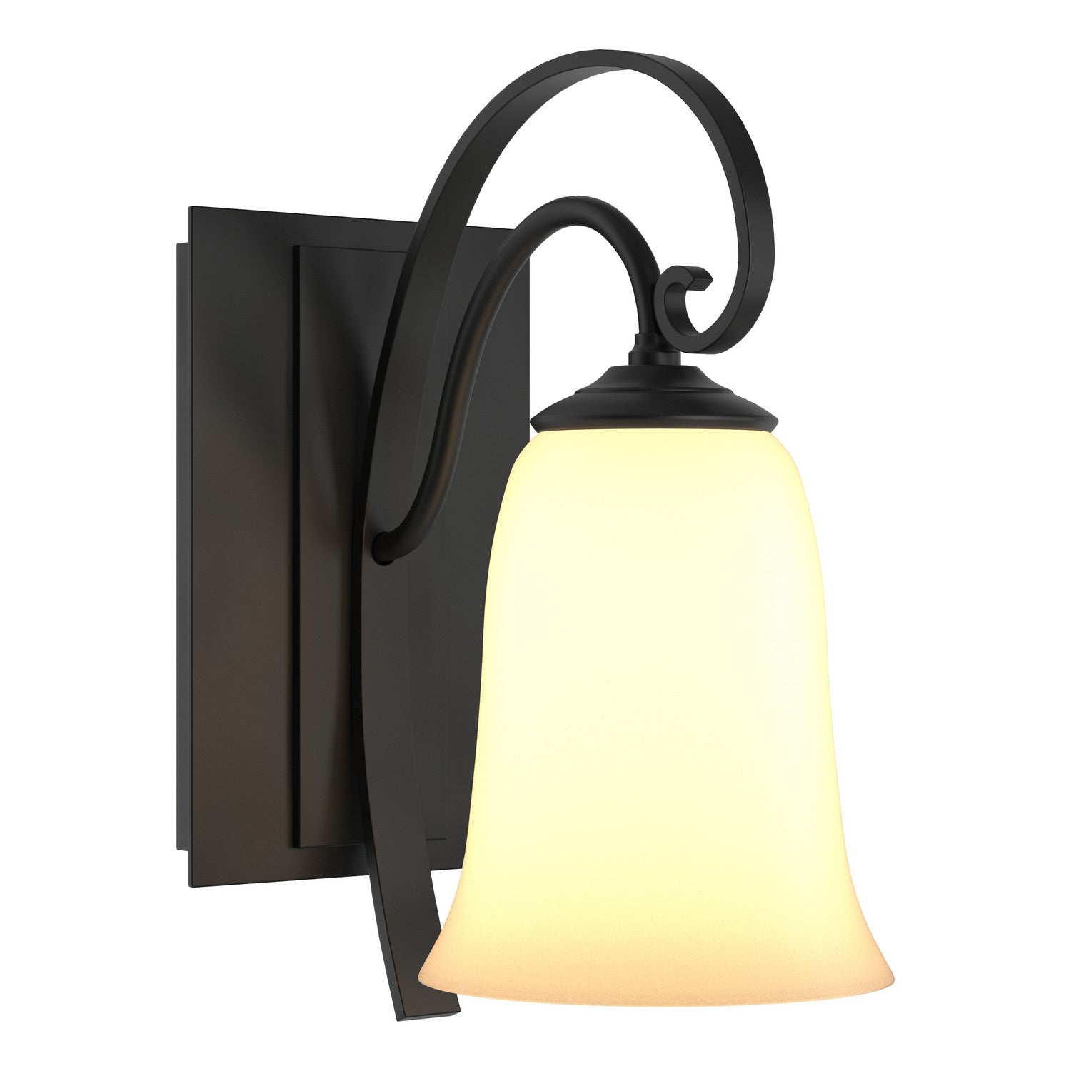 Hubbardton Forge - 204531-SKT-10-GG0035 - One Light Wall Sconce - Scroll - Black