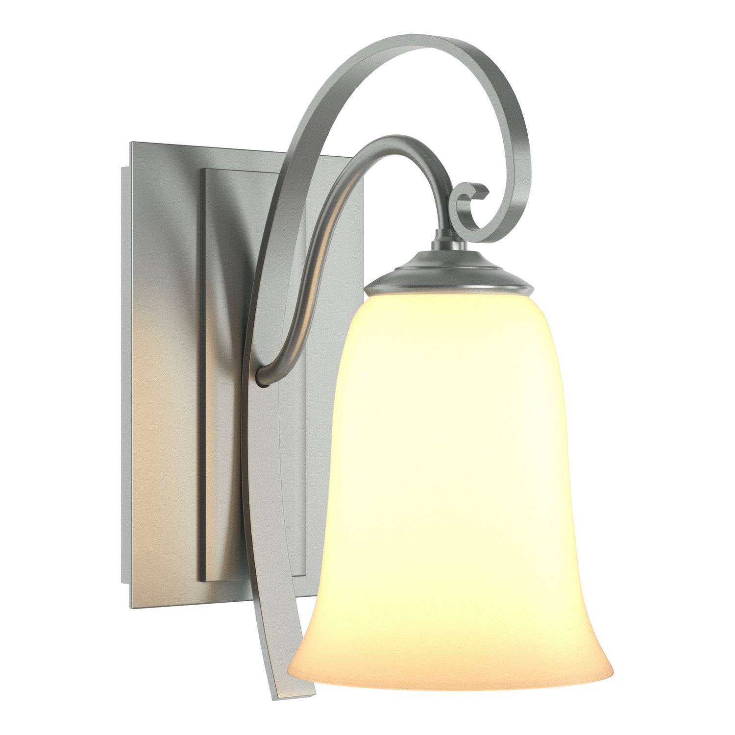 Hubbardton Forge - 204531-SKT-82-GG0035 - One Light Wall Sconce - Scroll - Vintage Platinum