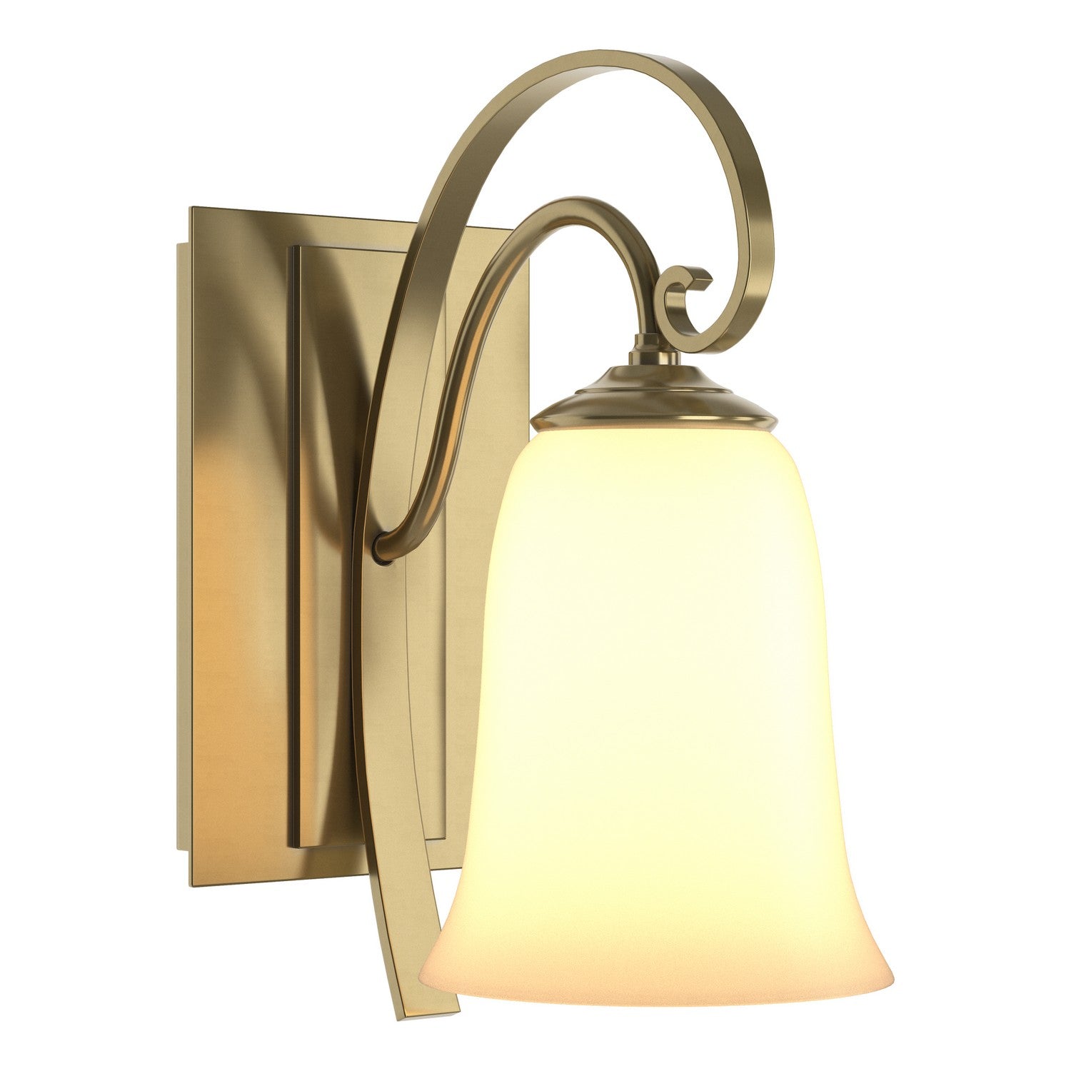 Hubbardton Forge - 204531-SKT-86-GG0035 - One Light Wall Sconce - Scroll - Modern Brass