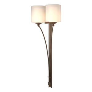 Hubbardton Forge - 204672-SKT-05-GG0169 - Two Light Wall Sconce - Formae - Bronze