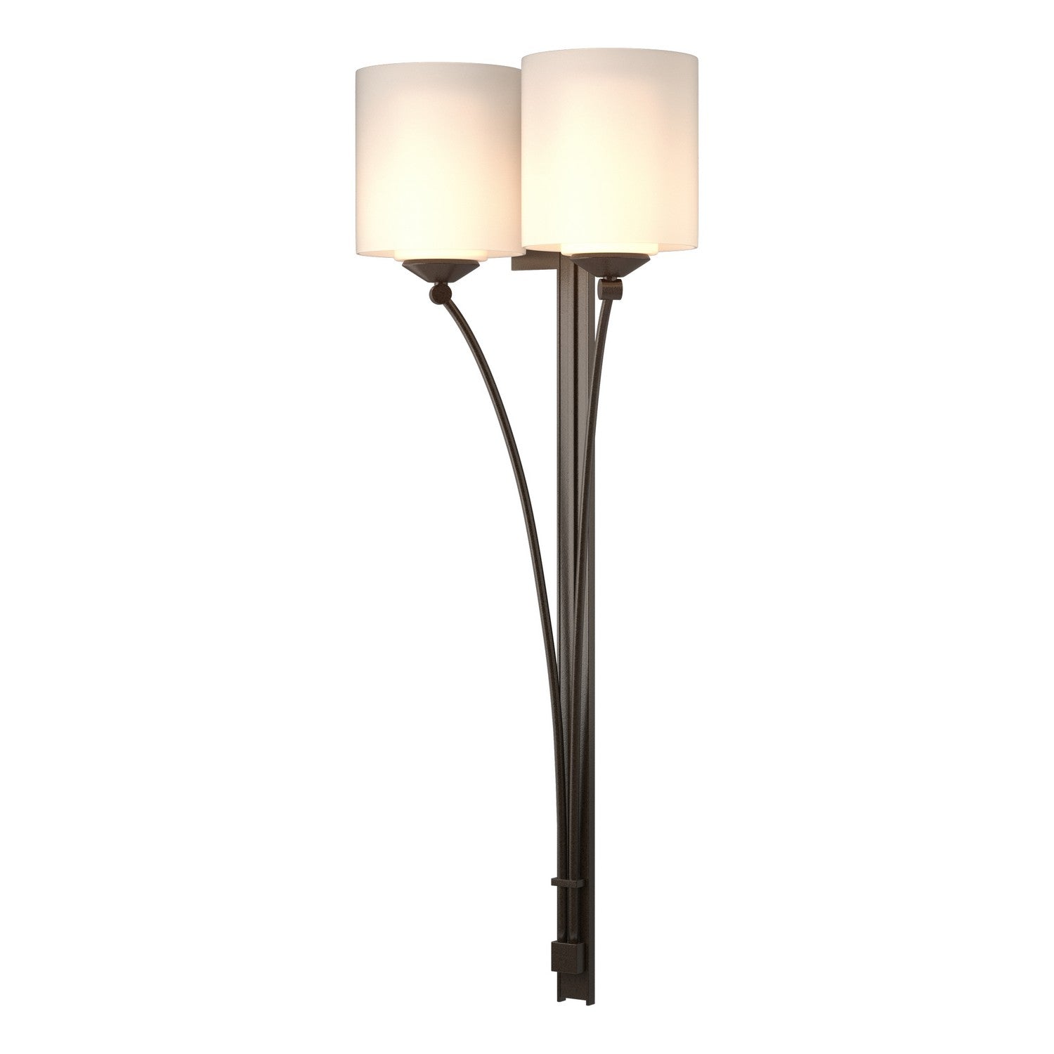 Hubbardton Forge - 204672-SKT-14-GG0169 - Two Light Wall Sconce - Formae - Oil Rubbed Bronze