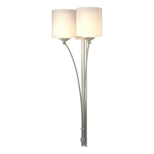 Hubbardton Forge - 204672-SKT-82-GG0169 - Two Light Wall Sconce - Formae - Vintage Platinum