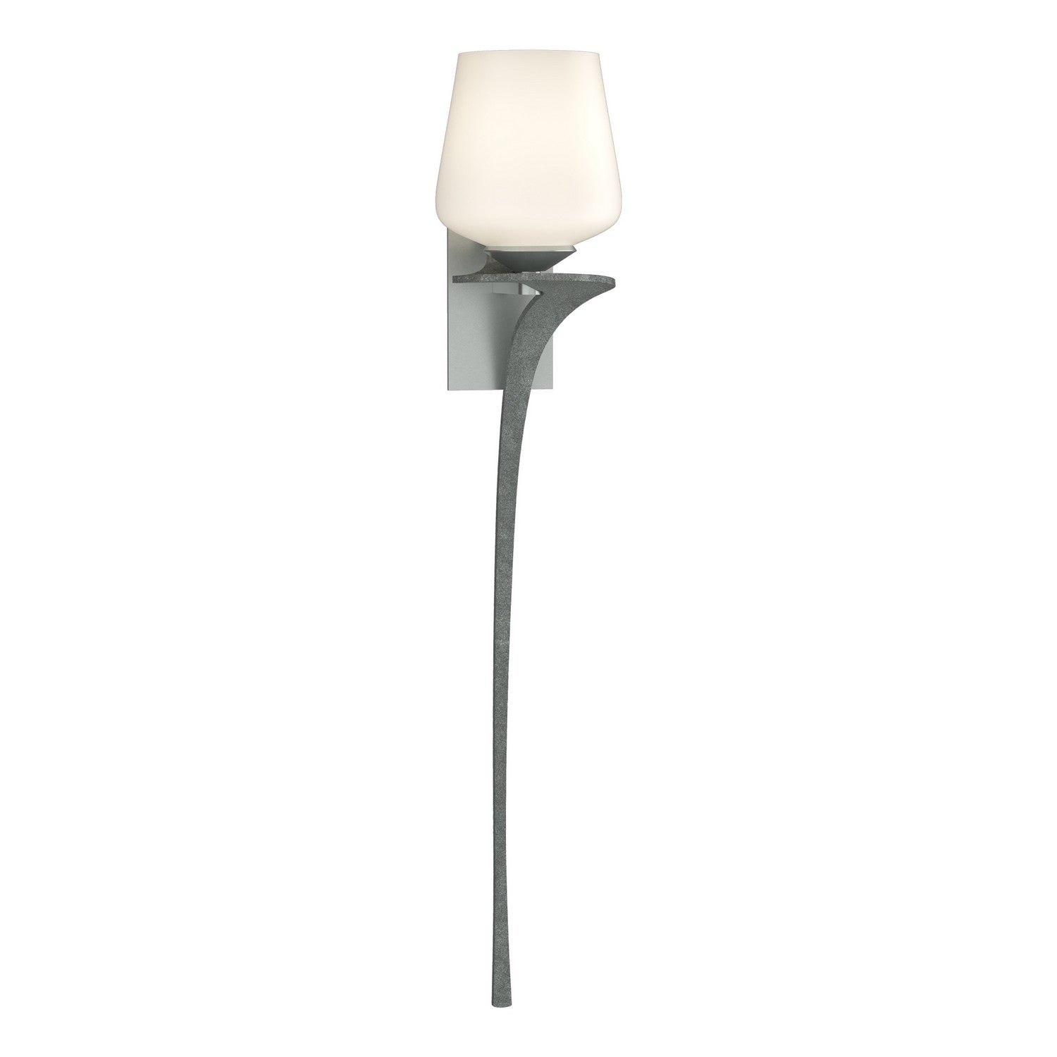 Hubbardton Forge - 204710-SKT-RGT-82-GG0236 - Antasia Single Glass 1 Light Sconce - Antasia - Vintage Platinum