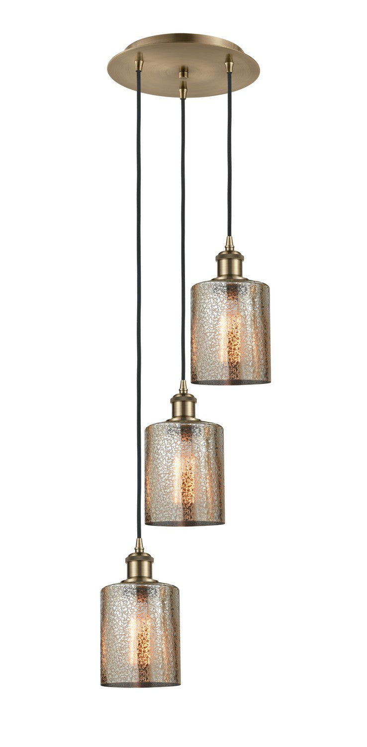 Innovations - 113B-3P-AB-G116 - LED Pendant - Ballston - Antique Brass