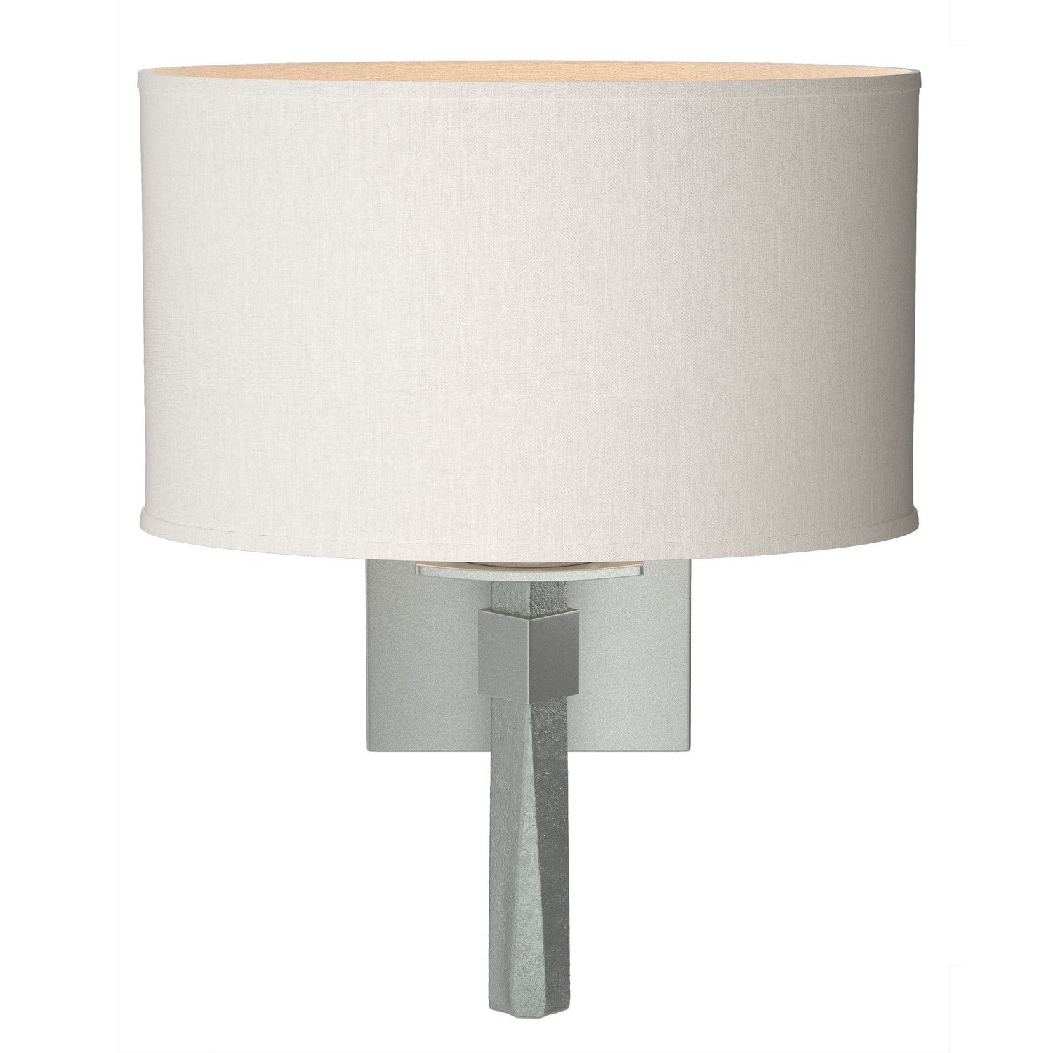 Hubbardton Forge - 204810-SKT-82-SE1195 - Beacon Hall Oval Drum Shade Sconce - Beacon Hall - Vintage Platinum