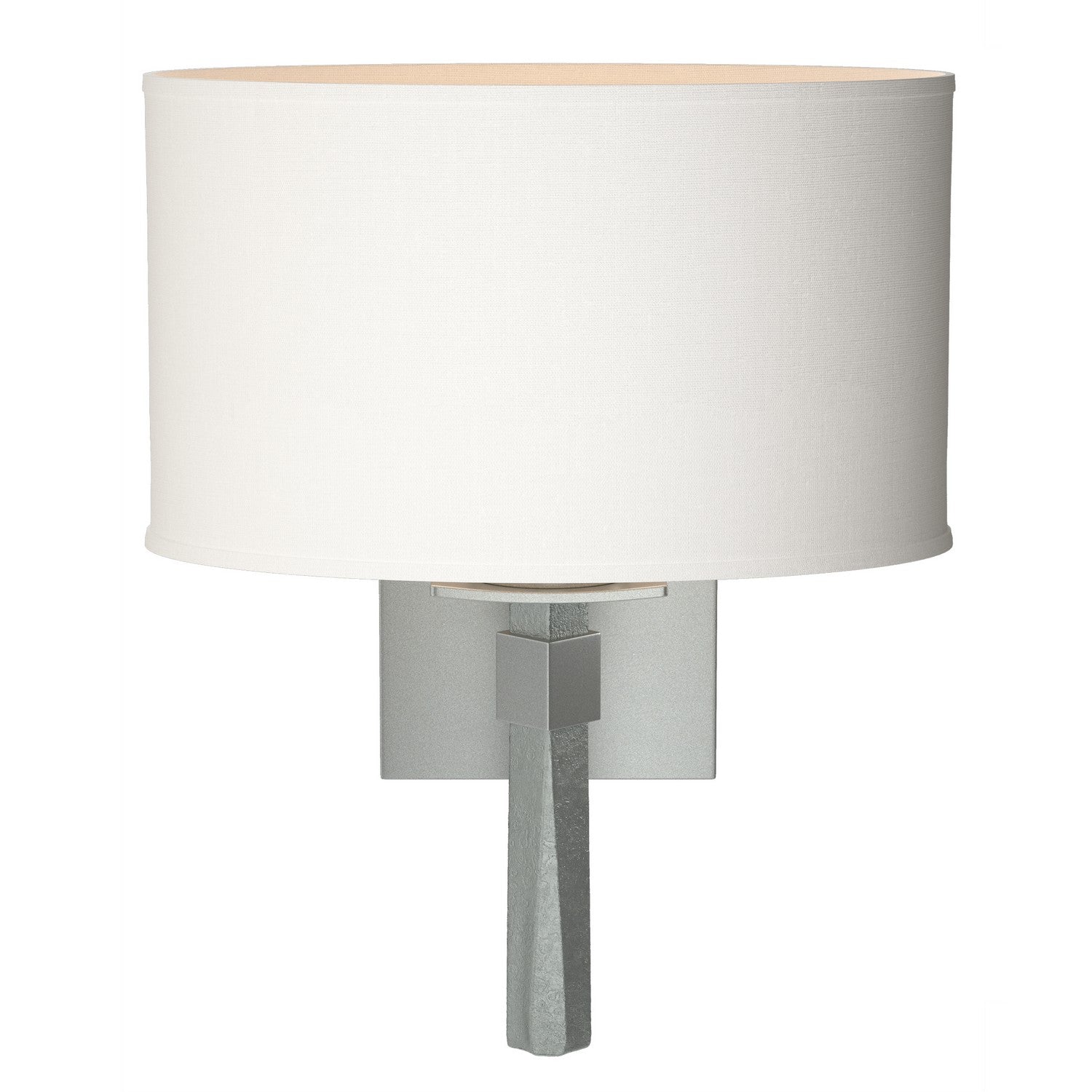 Hubbardton Forge - 204810-SKT-82-SF1195 - Beacon Hall Oval Drum Shade Sconce - Beacon Hall - Vintage Platinum