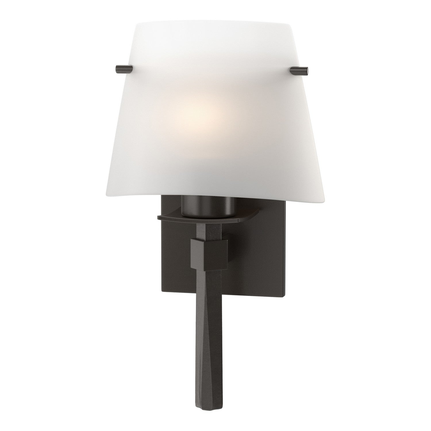 Hubbardton Forge - 204825-SKT-14-GG0246 - Beacon Hall Half Cone Glass Sconce - Beacon Hall - Oil Rubbed Bronze