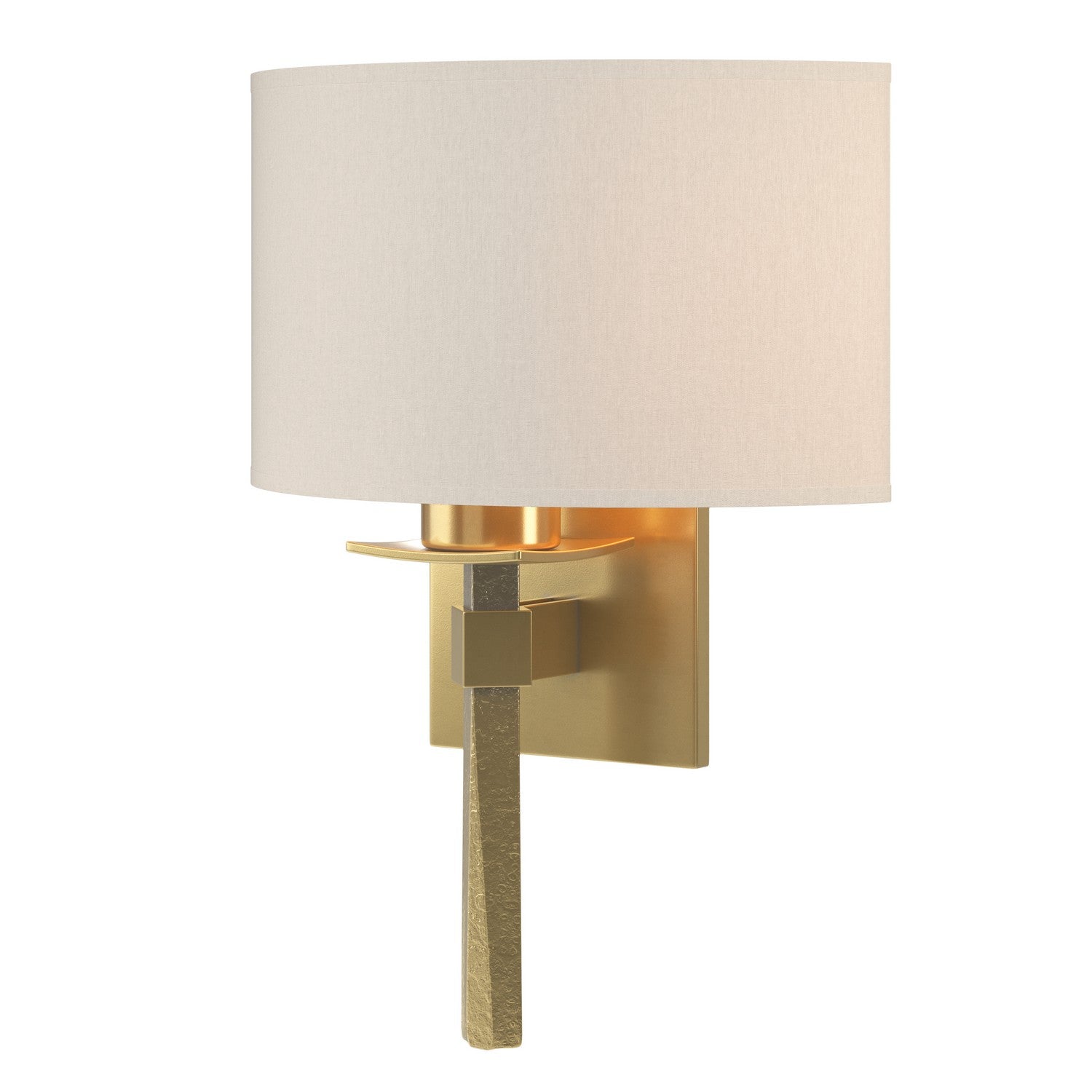 Hubbardton Forge - 204826-SKT-86-SE1092 - Beacon Hall Half Drum Shade Sconce - Beacon Hall - Modern Brass