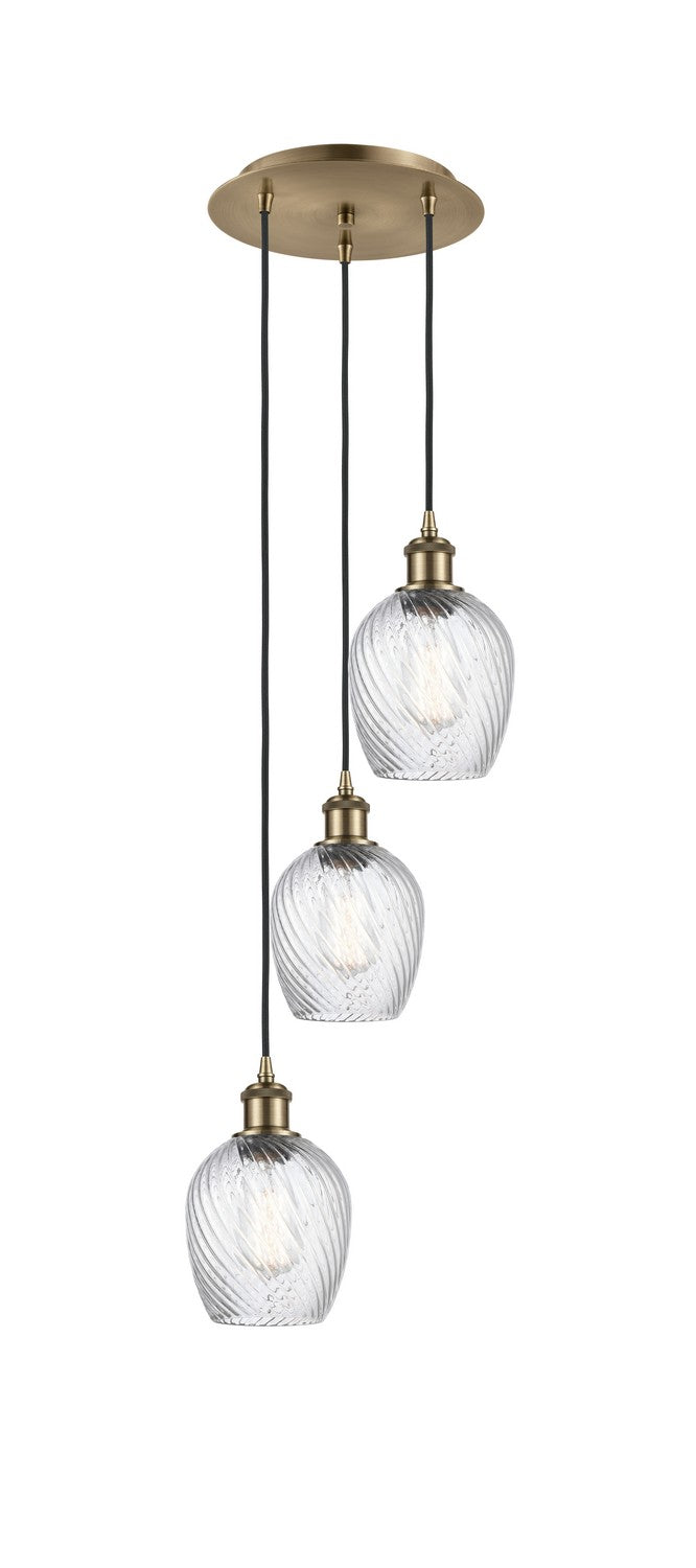 Innovations - 113B-3P-AB-G292 - LED Pendant - Ballston - Antique Brass