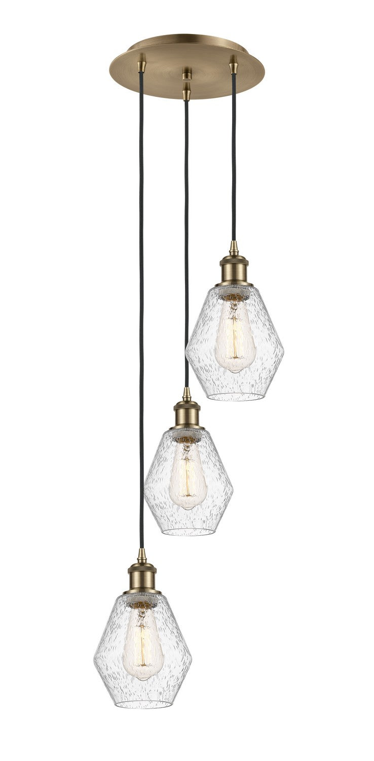 Innovations - 113B-3P-AB-G654-6 - LED Pendant - Ballston - Antique Brass