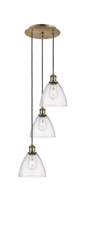 Innovations - 113B-3P-AB-GBD-754 - LED Pendant - Ballston - Antique Brass