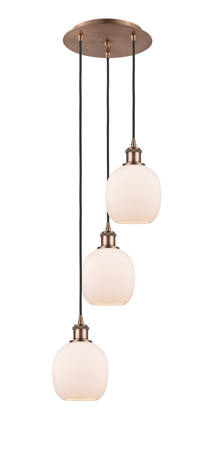 Innovations - 113B-3P-AC-G101 - LED Pendant - Ballston - Antique Copper