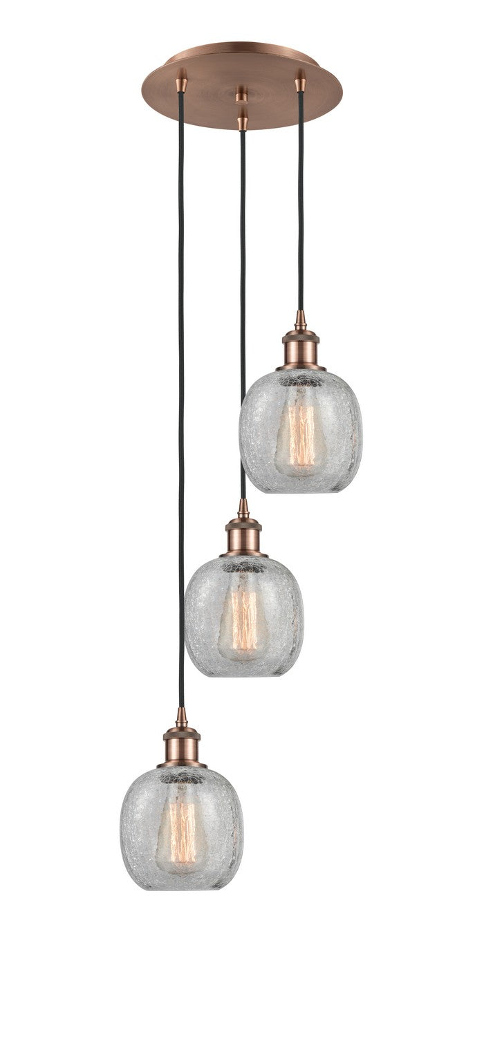 Innovations - 113B-3P-AC-G105 - LED Pendant - Ballston - Antique Copper