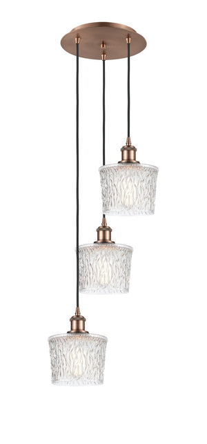 Innovations - 113B-3P-AC-G402 - LED Pendant - Ballston - Antique Copper