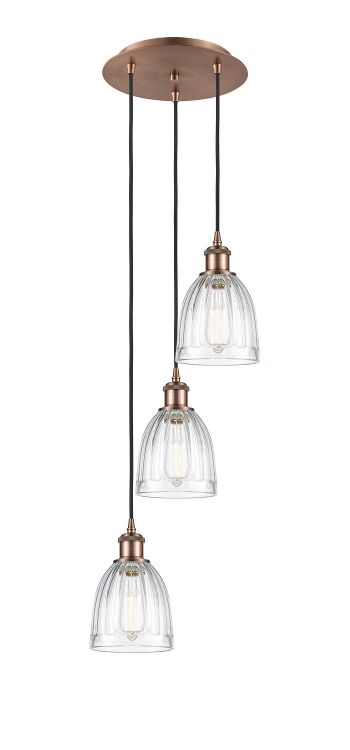 Innovations - 113B-3P-AC-G442 - LED Pendant - Ballston - Antique Copper